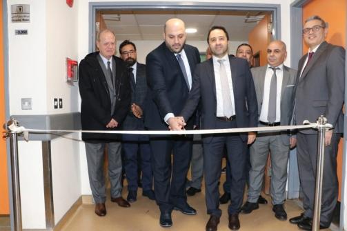 ناصر الدين في افتتاح جهاز CT Scan  في مستشفى الحريري وتكريم موظفيه