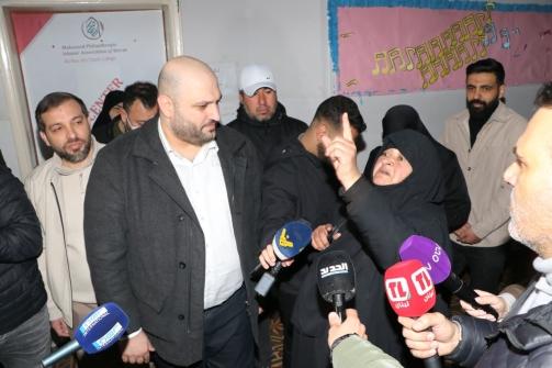 وزير الصحة جال على مراكز إيواء النازحين وأعلن ربطها بمراكز الرعاية لتأمين الخدمات الصحية